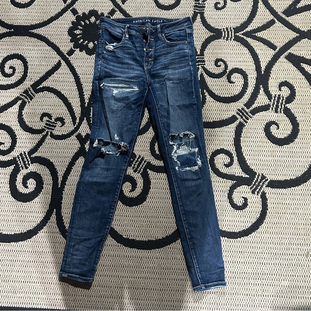American Eagle Ripped Skinny Jeans